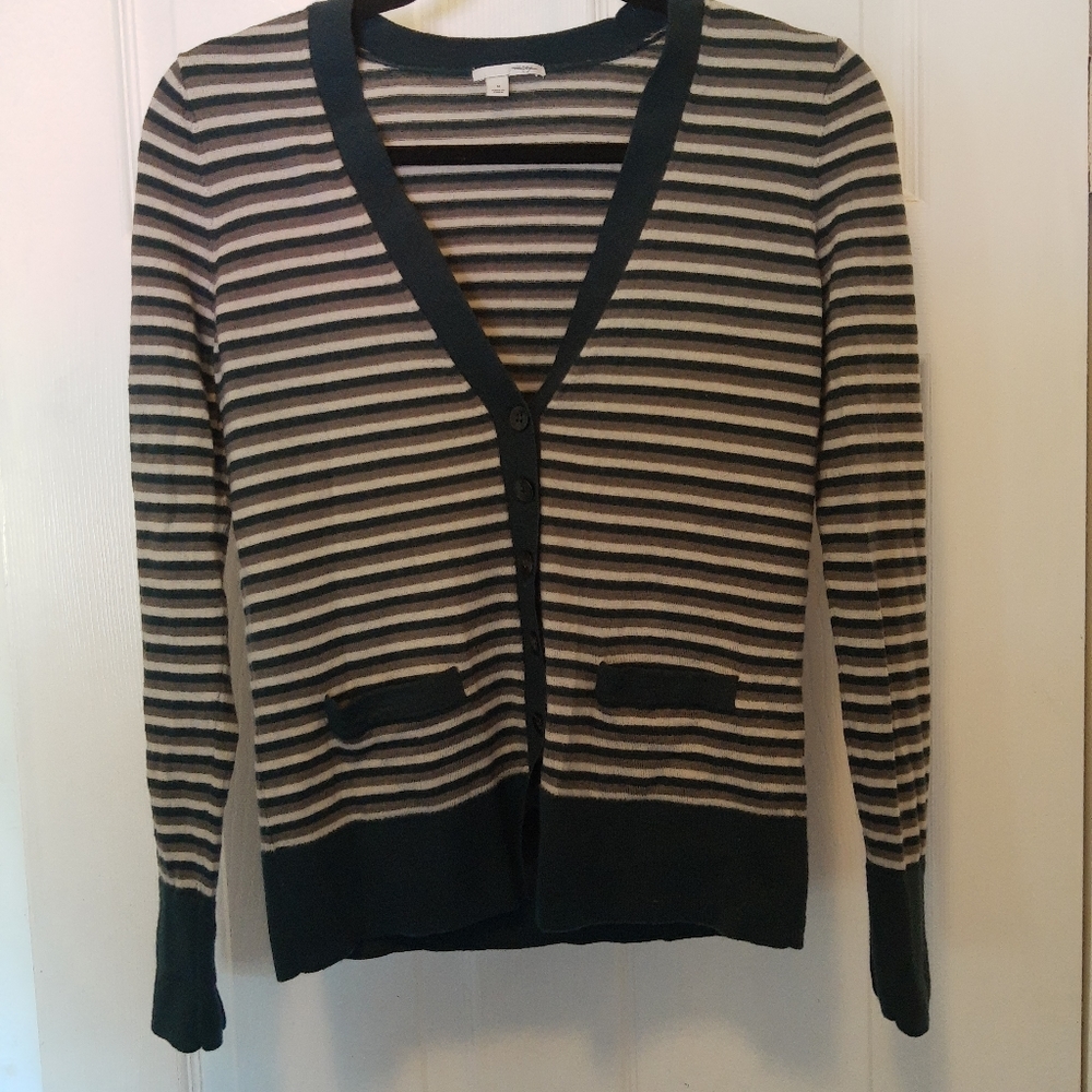 Halogen striped wool sweater size M